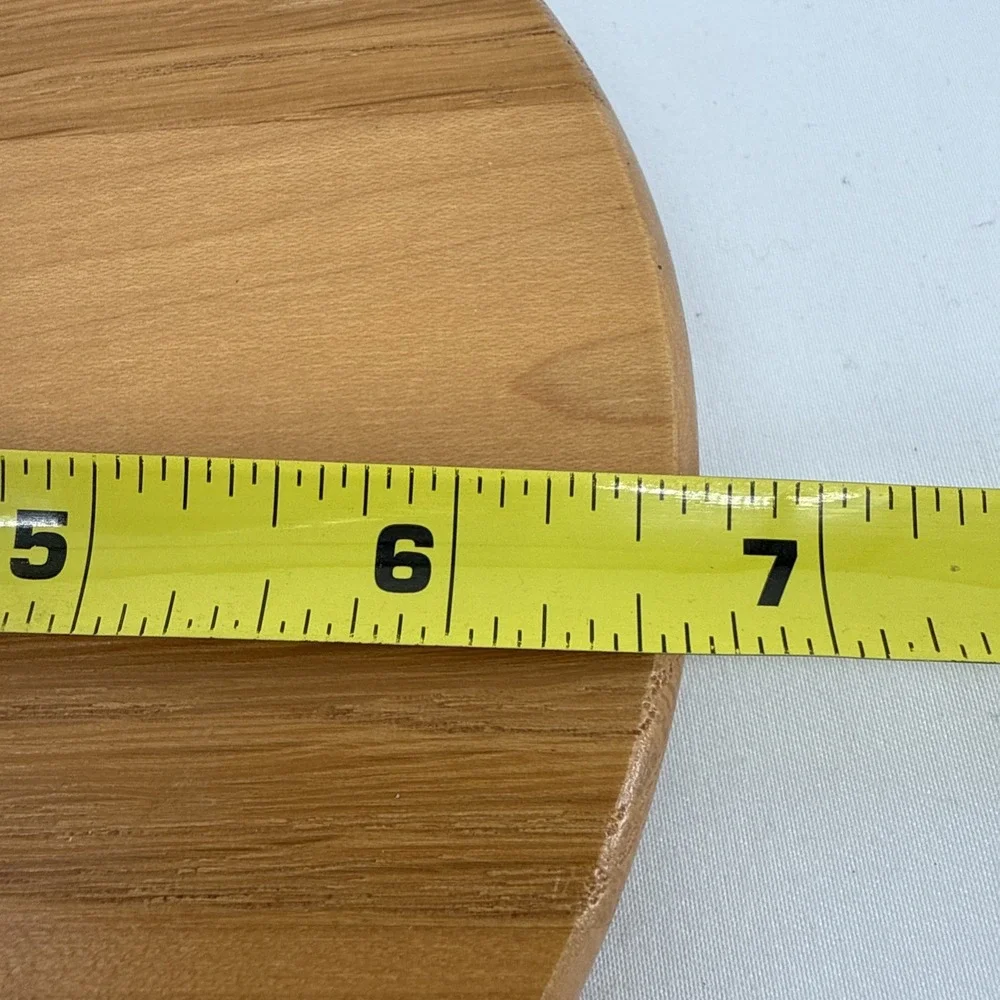Longaberger WoodCrafts Round Wooden Basket Lid 6.75 Inch Cottagecore Grandmacore
